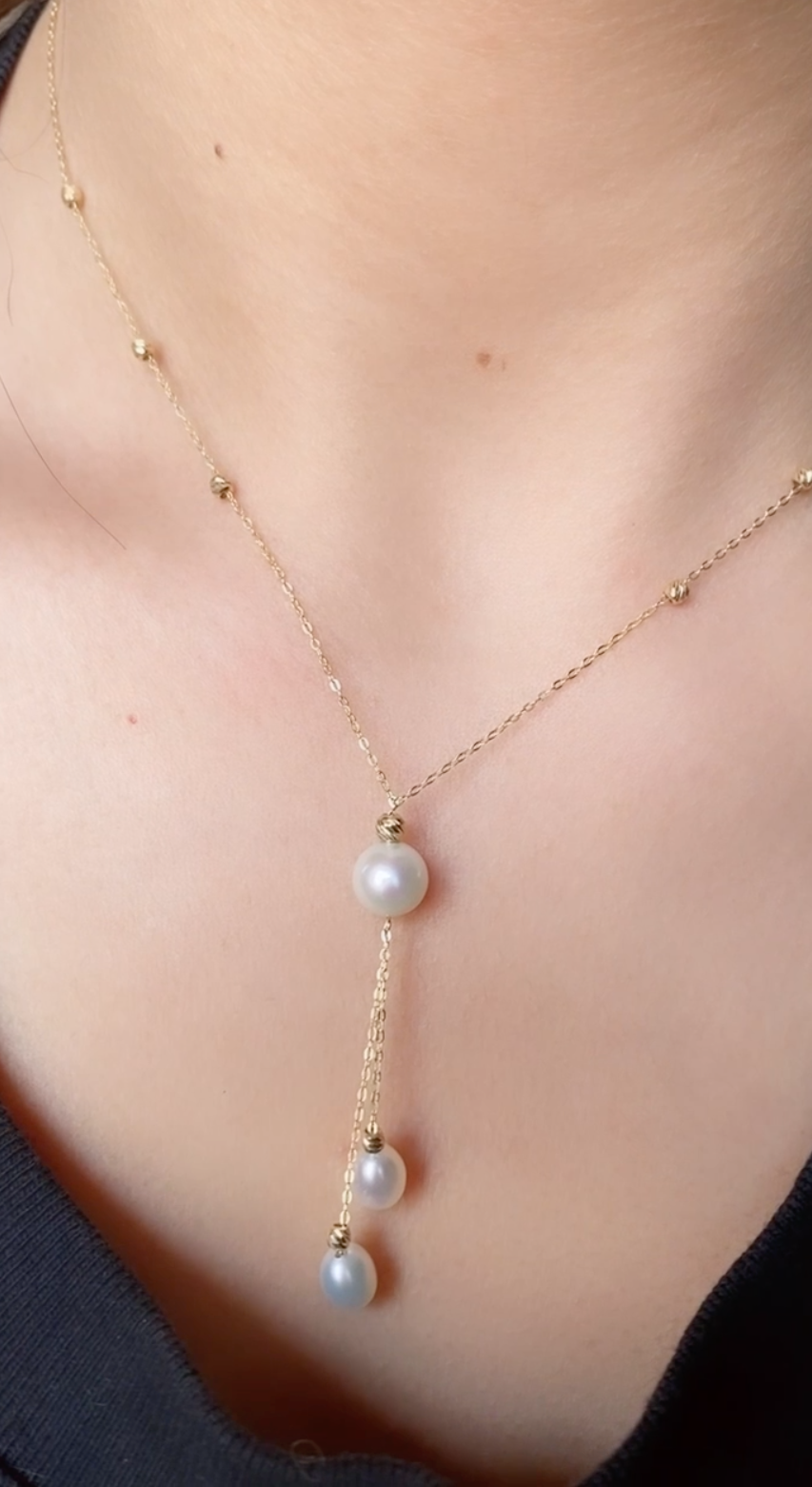 Collier en Or 18k avec Johar Naturelles