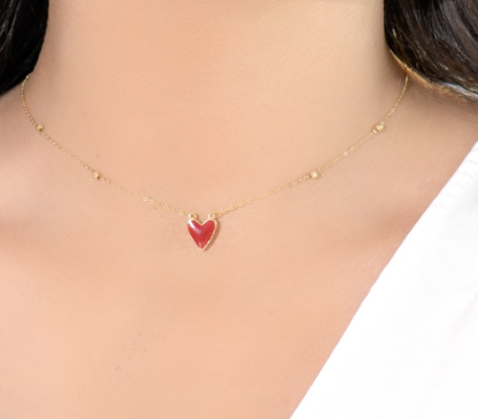 Collier en Or 18k - Mon Cœur Coloré