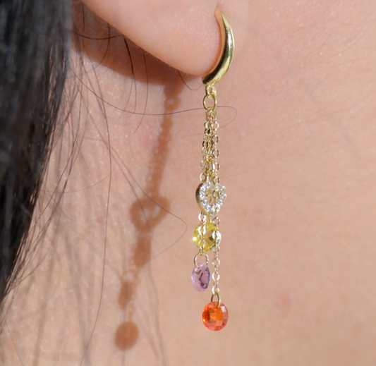 Boucles D'oreilles ALMASI en Or 18k