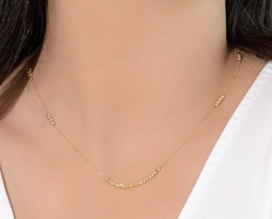 Collier en Or 18k  Boules Séparer